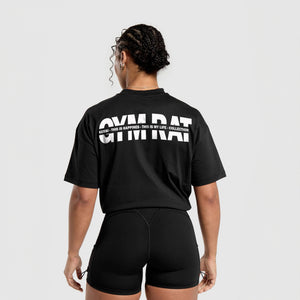 Polera essential Gym Rat Black - Girls