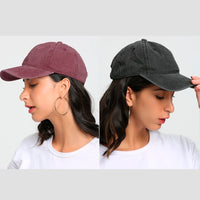 Gorra basic acid wash - black