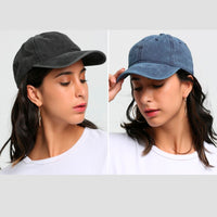 Gorra basic acid wash - black