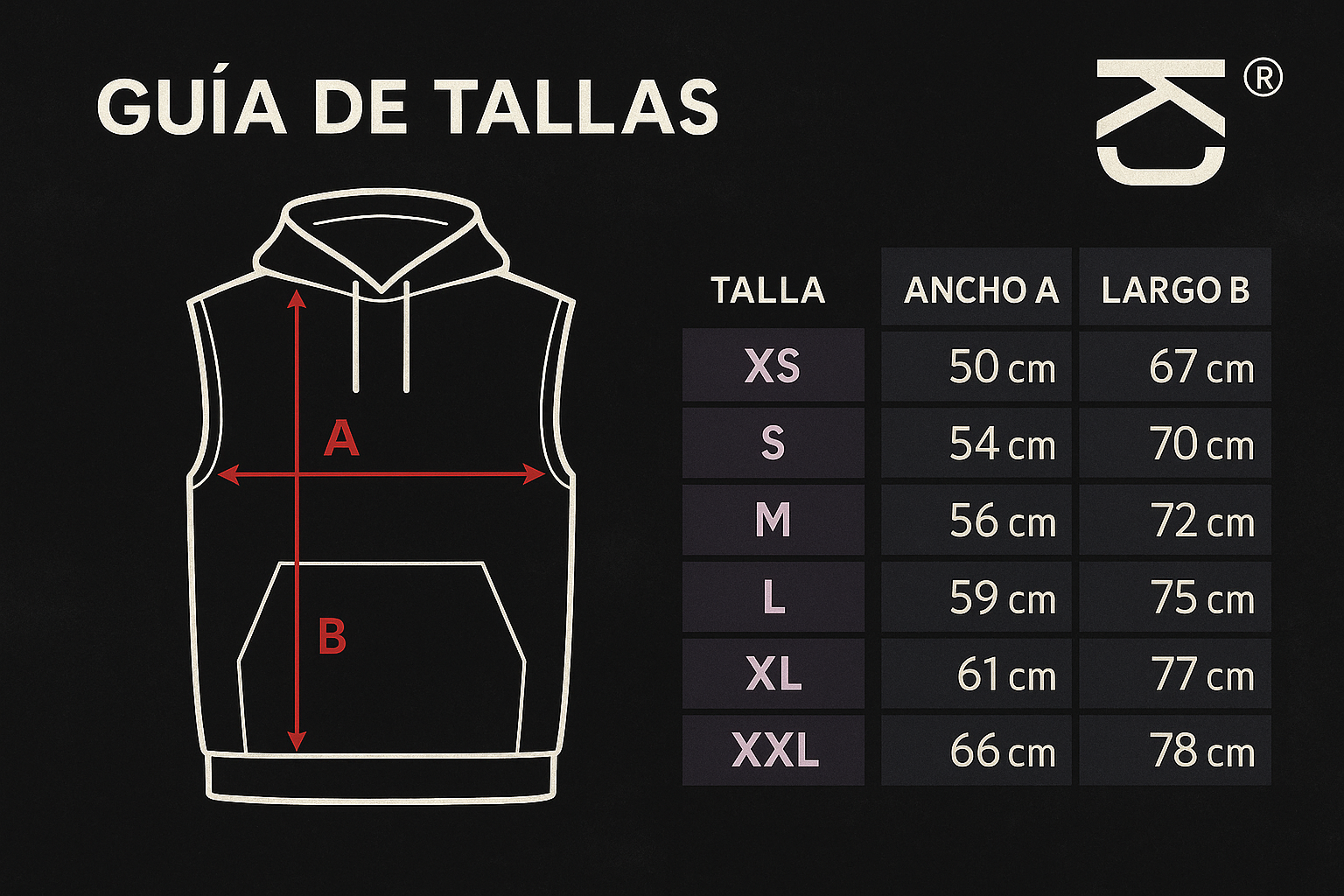 #1 Poleron musculosa will power black