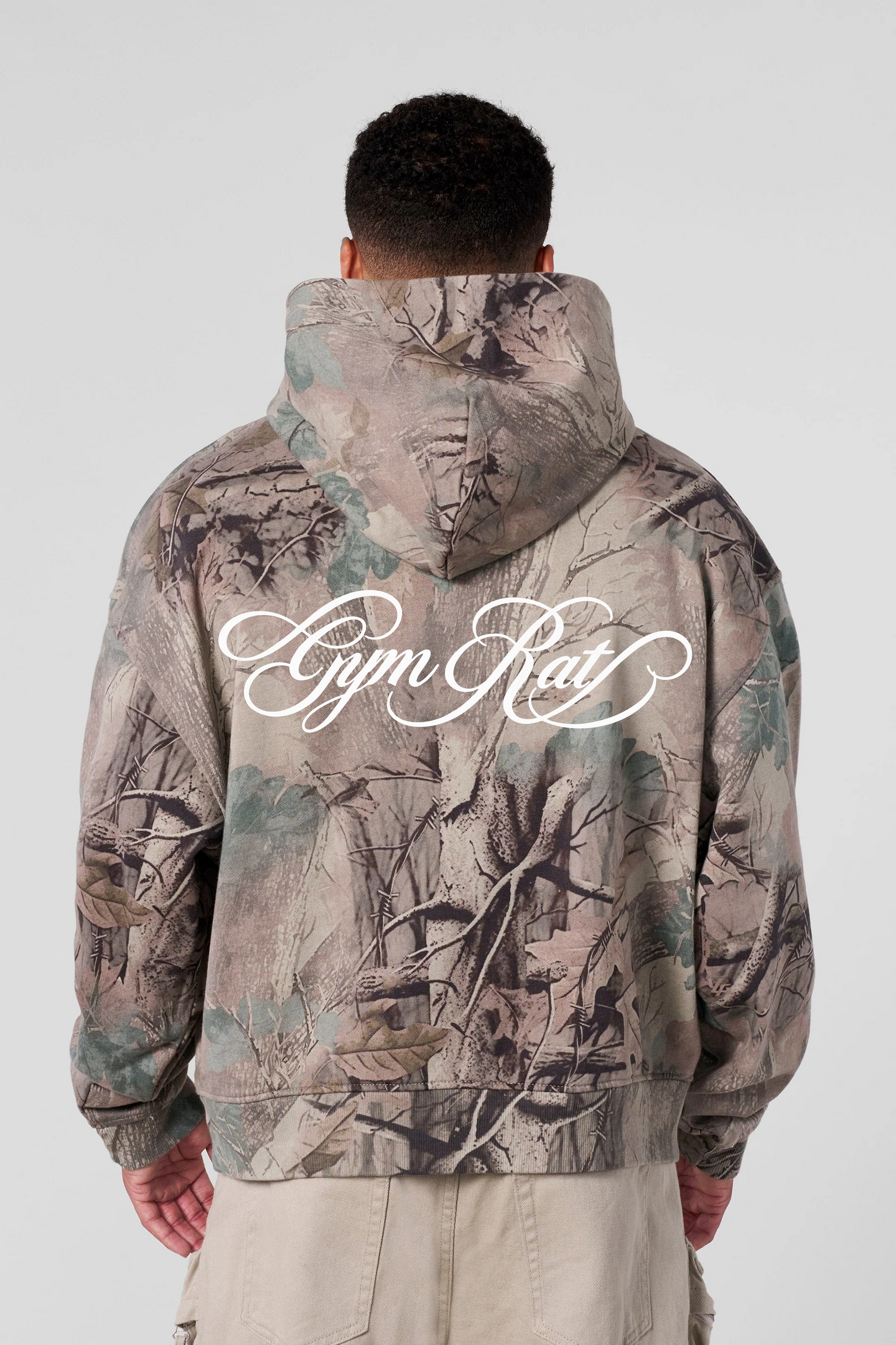 Hoodie Oversize Camuflaje Gym Rat – Edición Limitada