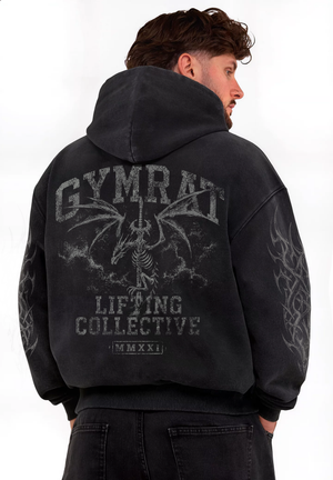 Hoodie Boxy Dark Throne - Gym Rat