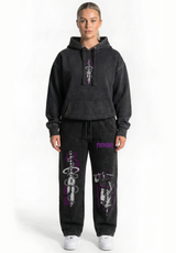 Jogger Oversize Acid Wash Toji Fushiguro Black /Jujutsu Kaisen
