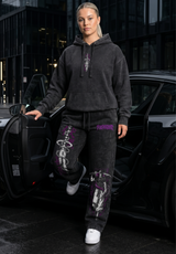 Polerón Acid Wash Toji Fushiguro black / Jujutsu Kaisen