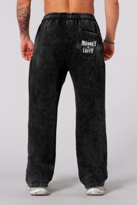 Jogger Oversize Acid Wash  Luffy Black / Edicion especial