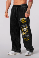 Jogger Oversize Acid Wash Trafalgar – Black | Edición Especial