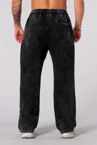 Jogger Oversize Acid Wash Trafalgar – Black | Edición Especial