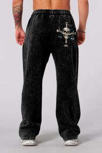 Jogger Oversize Acid Wash Edward Newgate – Black | Edición Especial