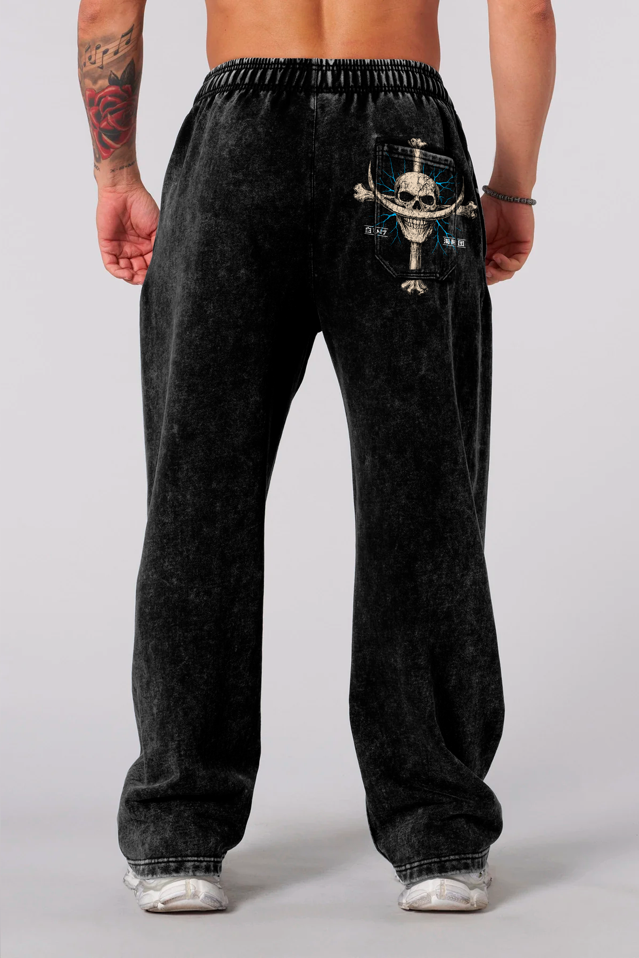 Jogger Oversize Acid Wash Edward Newgate – Black | Edición Especial