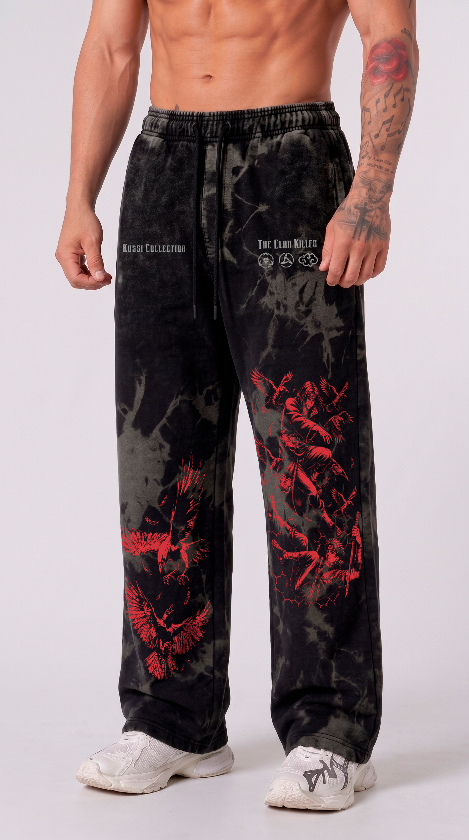 Jogger Oversize Acid Wash Itachi vs Shisui | Naruto