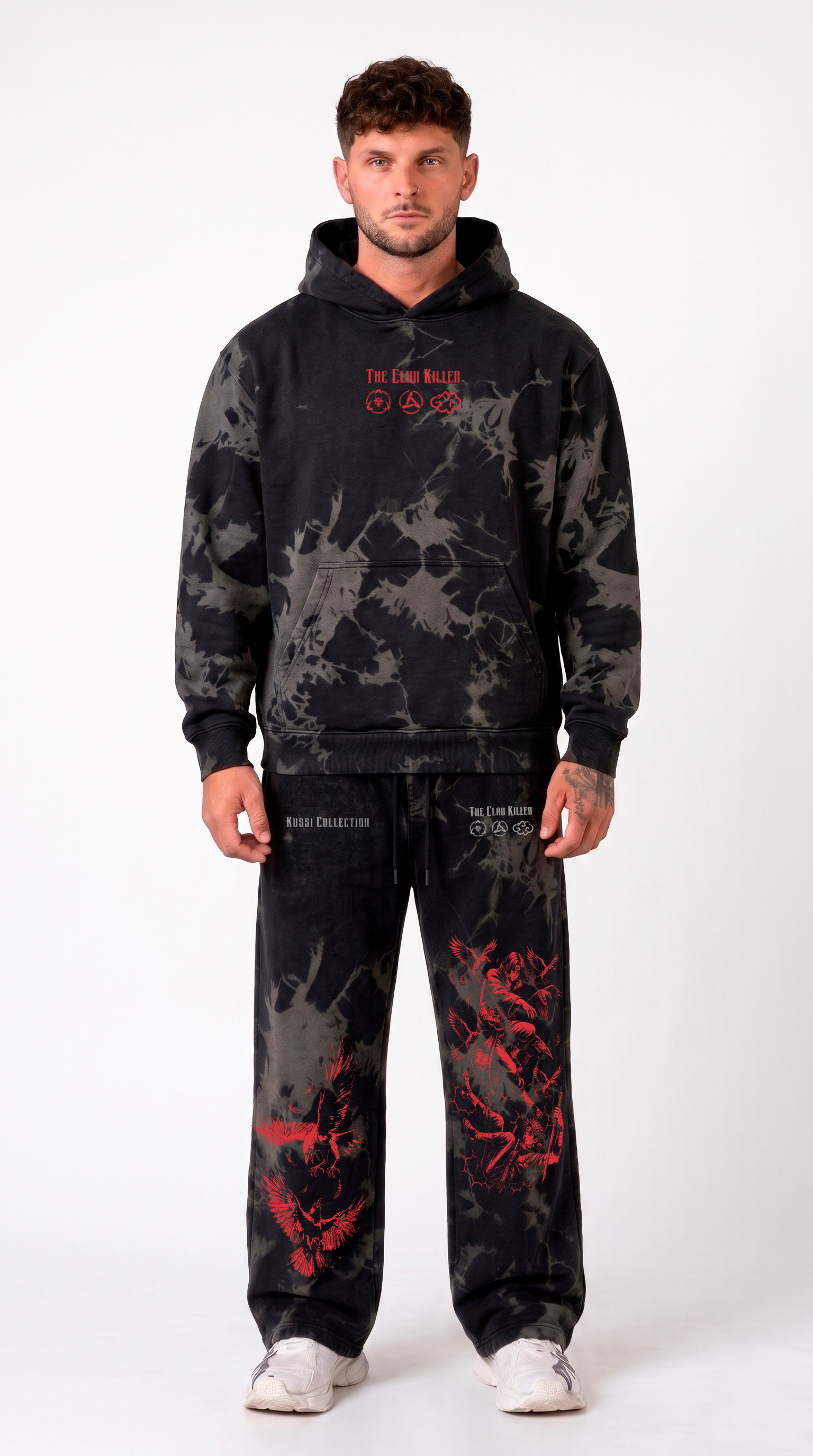 Jogger Oversize Acid Wash Itachi vs Shisui | Naruto