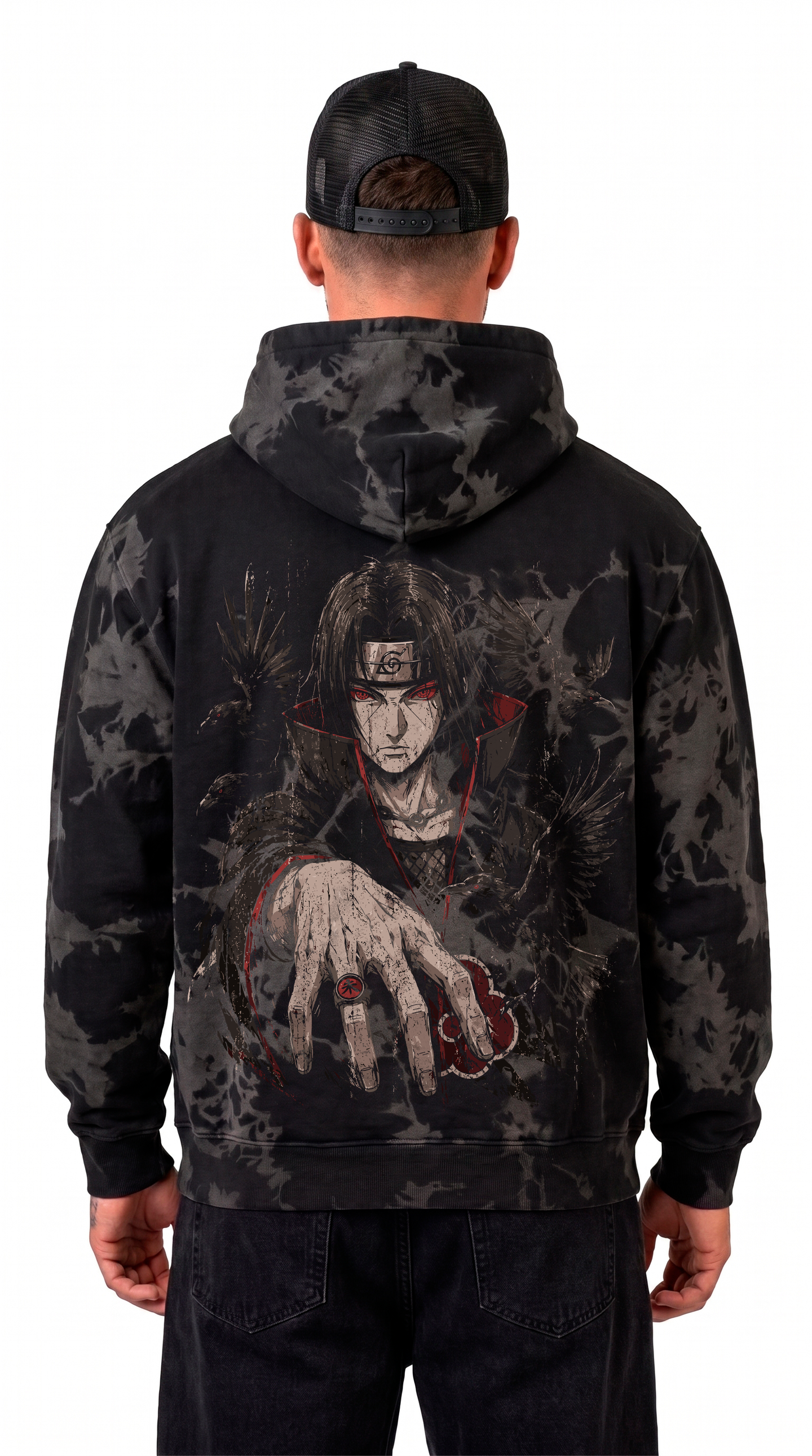 Polerón Oversize Acid Wash Itachi | Naruto