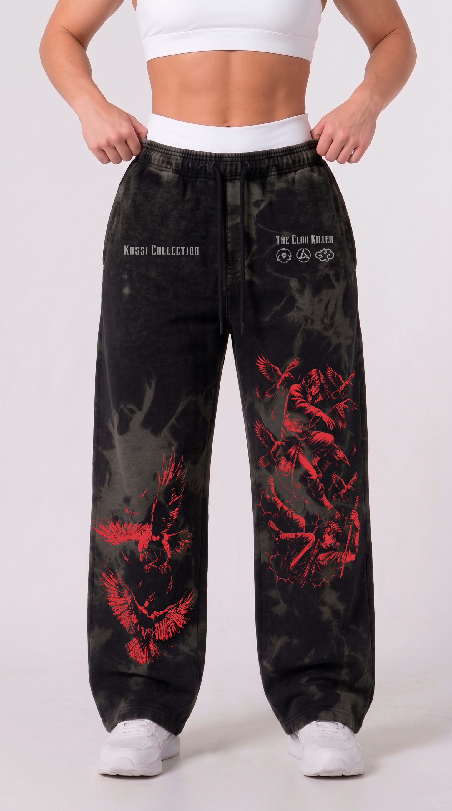 Jogger Oversize Acid Wash Itachi vs Shisui | Naruto