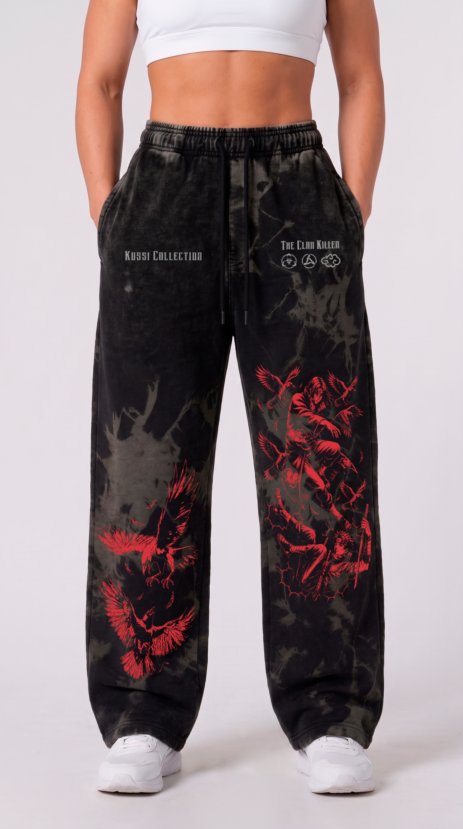 Jogger Oversize Acid Wash Itachi vs Shisui | Naruto