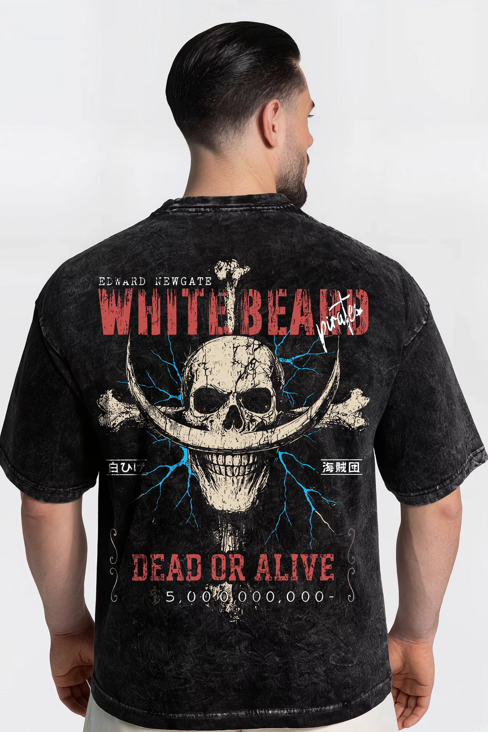 Polera Acid Wash Edward Newgate Black – Edición Especial