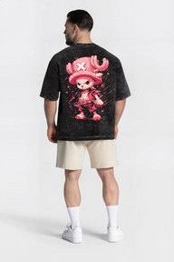 Polera Acid Wash Chopper Black – Edición Especial