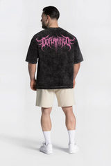 Polera Acid Wash Doflamingo black – Edición Especial