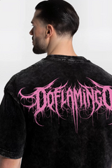 Polera Acid Wash Doflamingo black – Edición Especial