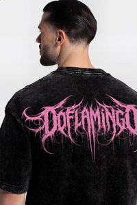 Polera Acid Wash Doflamingo black – Edición Especial
