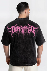 Polera Acid Wash Doflamingo black – Edición Especial