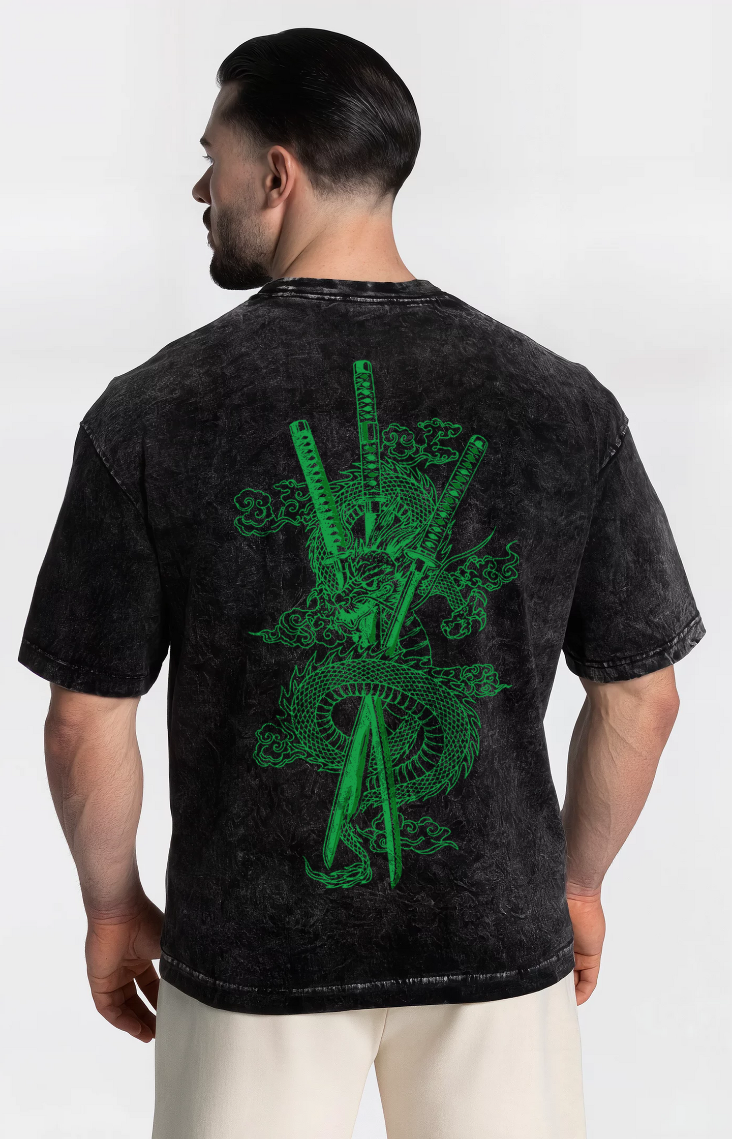 Polera Acid Wash Zoro Black – Edición Especial