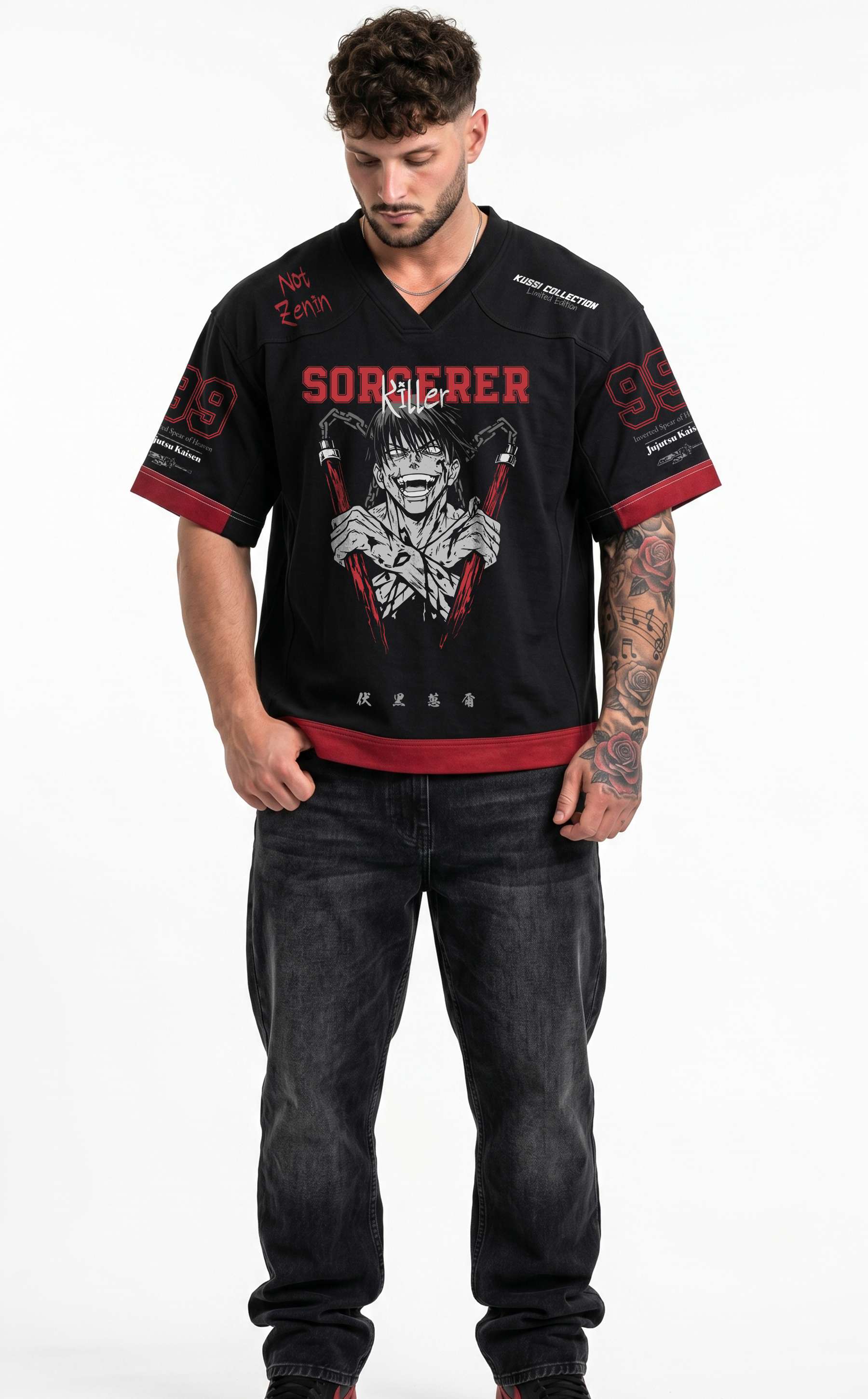 Polera Oversize Boxy Toji /Jujutsu Kaisen -  Pre Venta