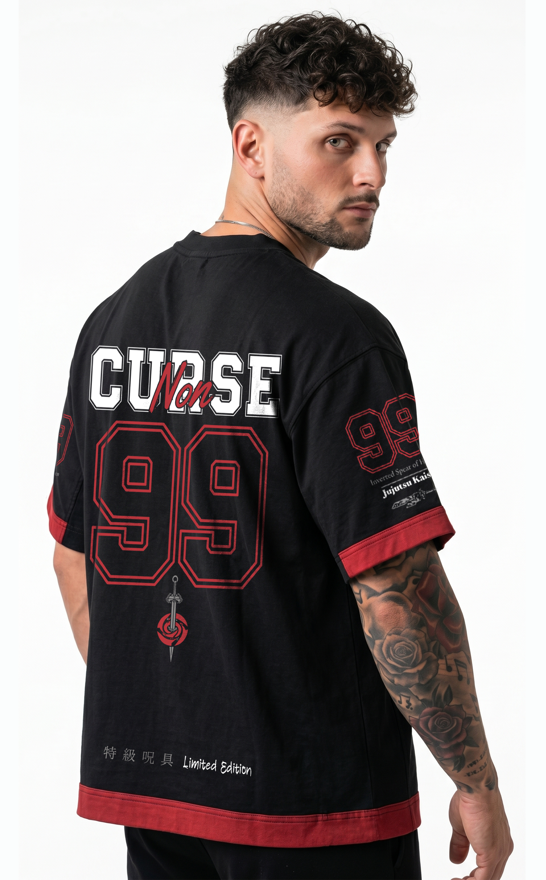 Polera Oversize Boxy Toji /Jujutsu Kaisen -  Pre Venta