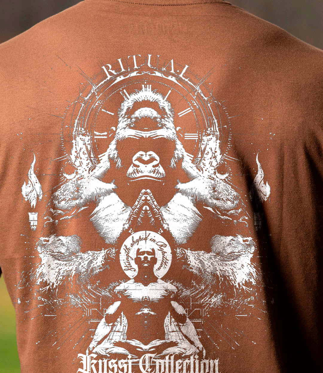 #3 Polera premium 280 ritual - Chocolate