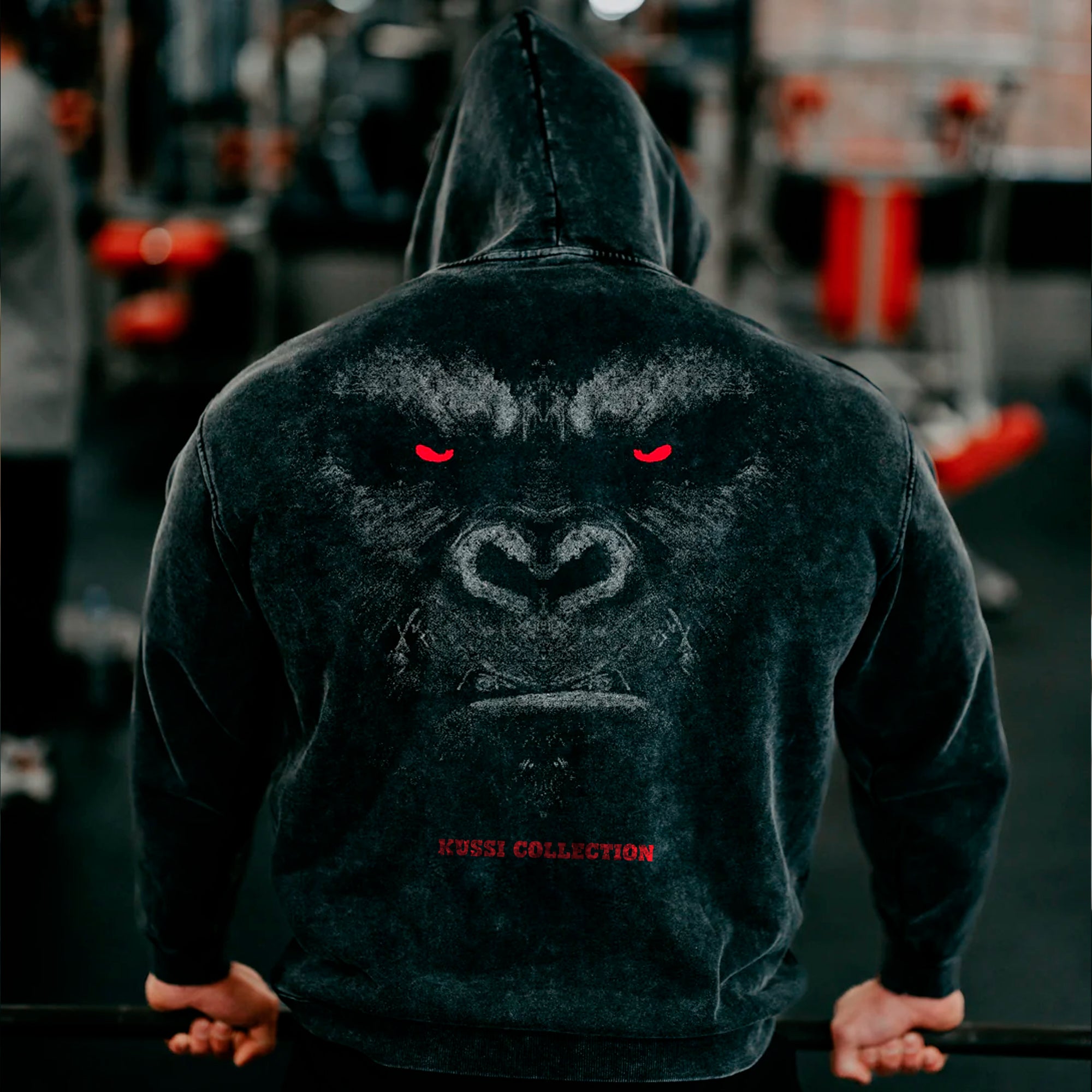 Hoodie acid wash  Redemption pull Black