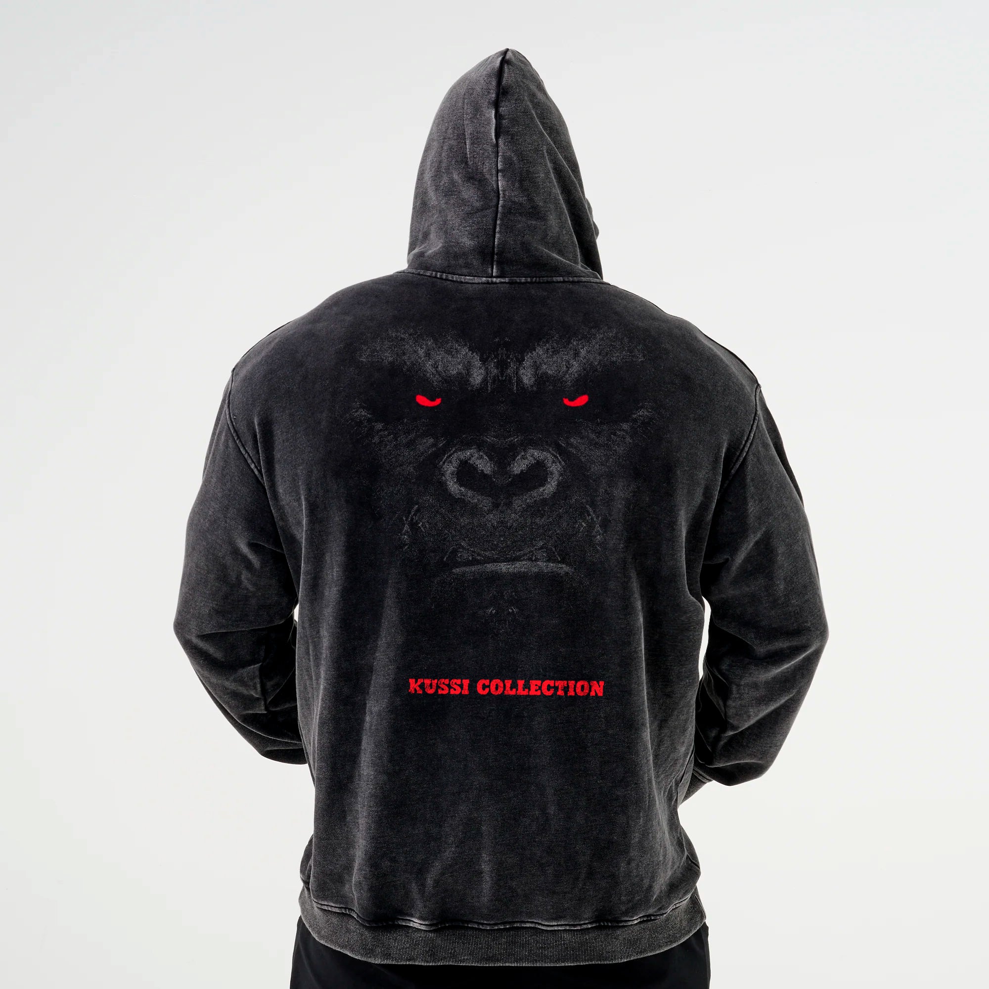 Hoodie acid wash  Redemption pull Black