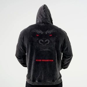 Hoodie acid wash  Redemption pull Black