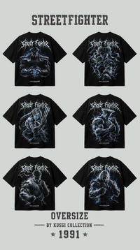 Polera Oversize Boxy Ryu Back | Street Fighter