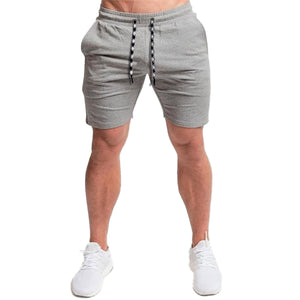 Short Gym Hombre Corto Algodón Con Bolsillo