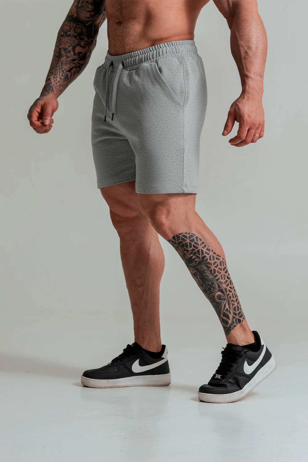 short the immortal basic - Gray melange