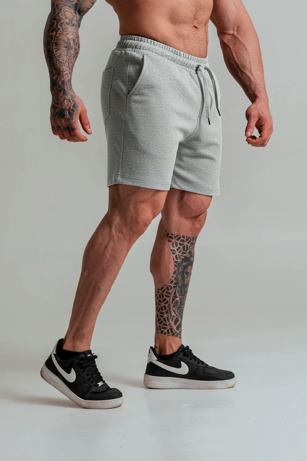 short the immortal basic - Gray melange