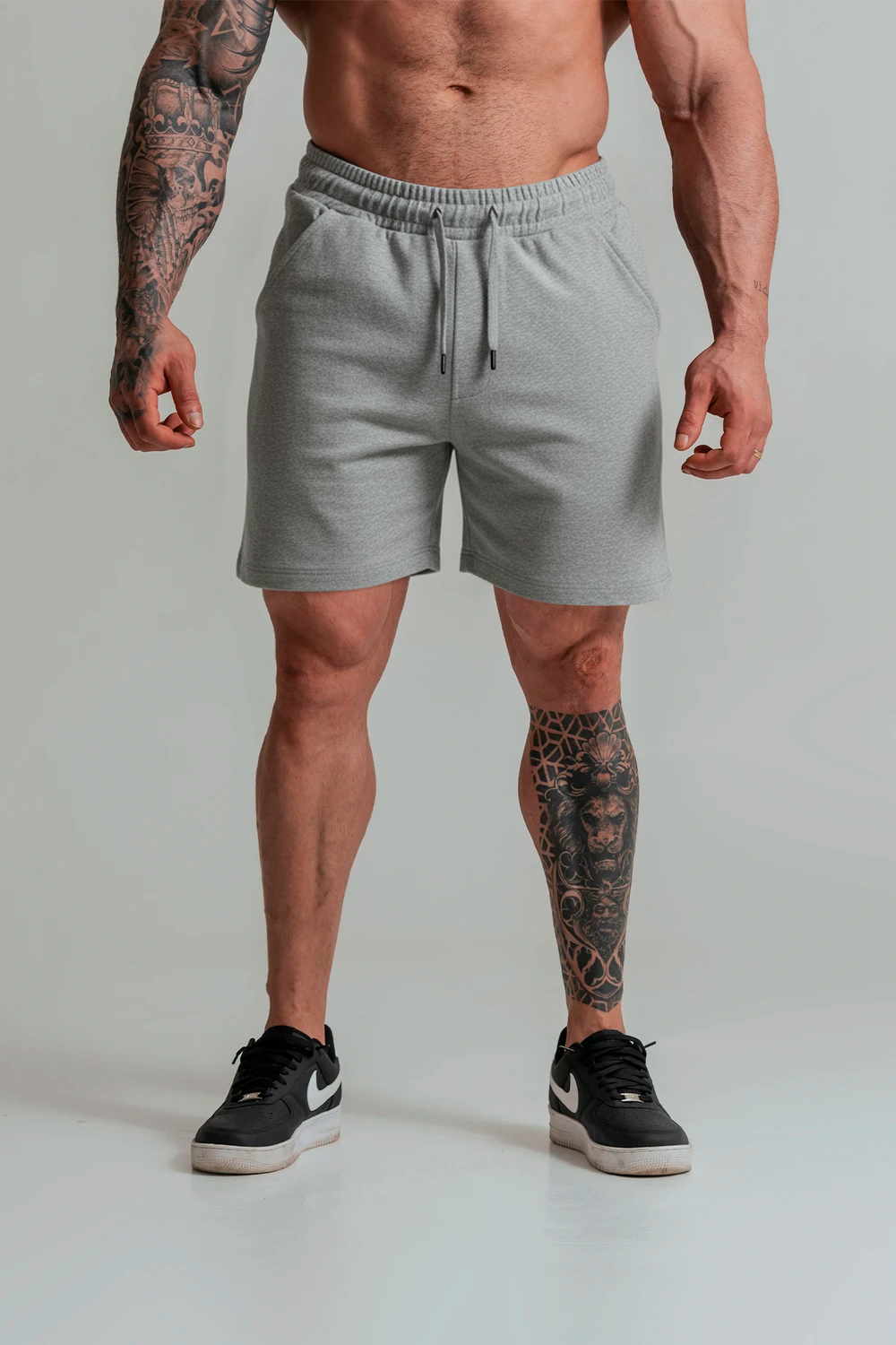 short the immortal basic - Gray melange
